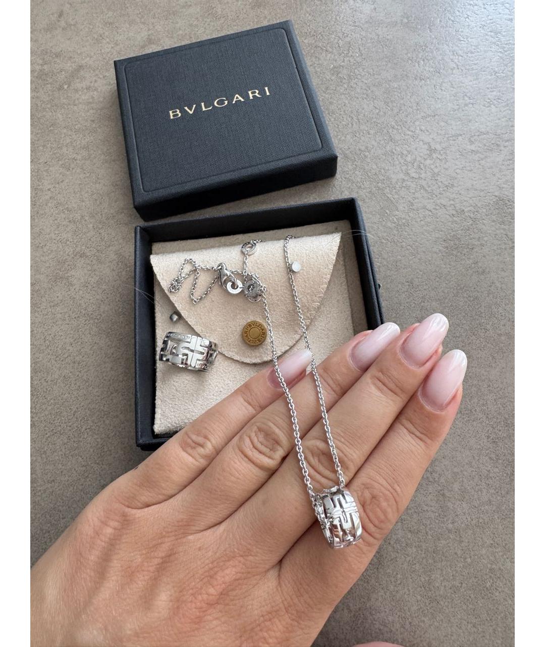 BVLGARI Подвеска из белого золота, фото 2