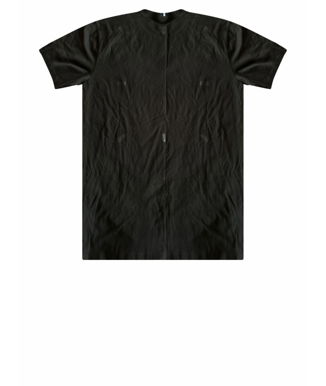 ALEXANDER MCQUEEN Черное хлопковое повседневное платье, фото 1
