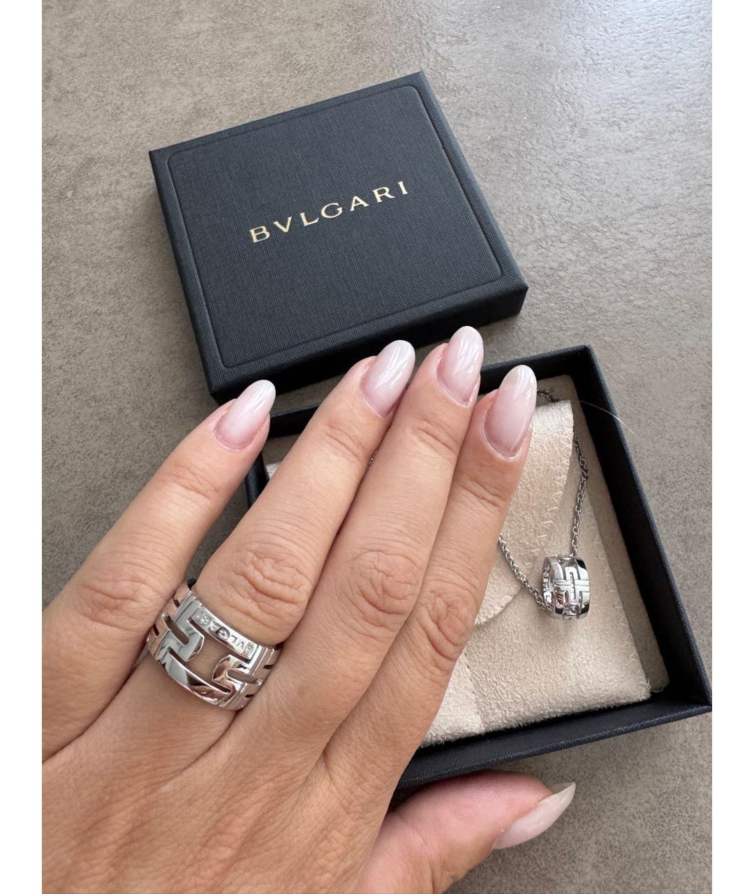 BVLGARI Кольцо из белого золота, фото 2