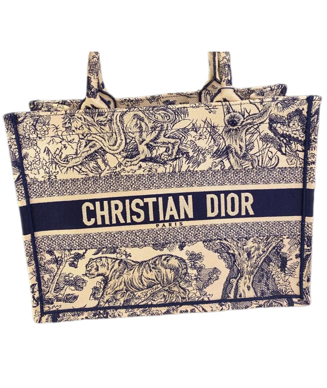 CHRISTIAN DIOR Жаккардовая сумка тоут, фото 2