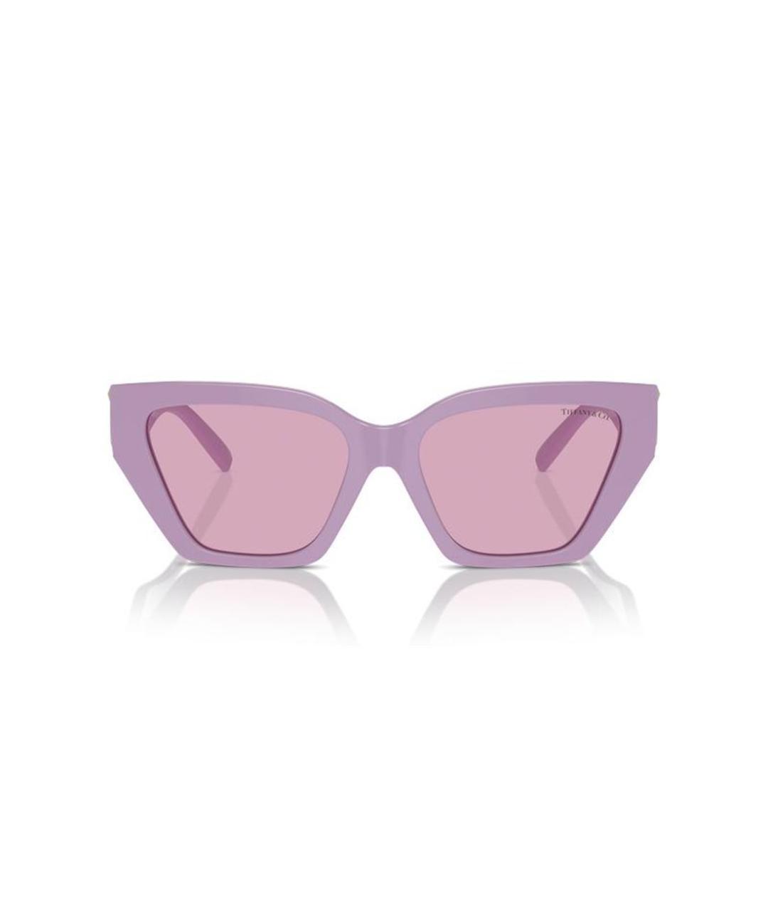 TIFFANY&CO Розовые пластиковые солнцезащитные очки, фото 2