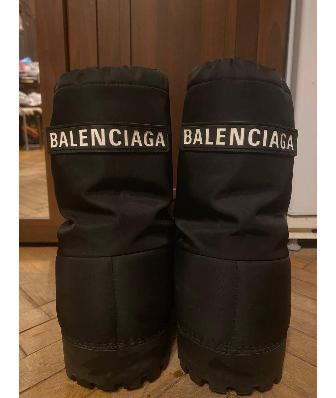 BALENCIAGA Черные высокие ботинки, фото 3