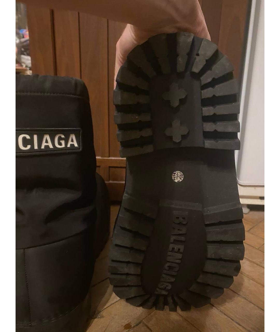 BALENCIAGA Черные высокие ботинки, фото 4