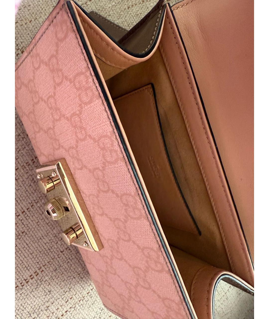 GUCCI Коралловая сумка через плечо, фото 4