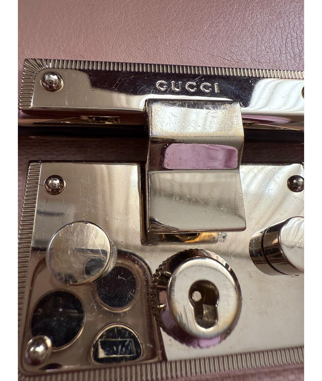 GUCCI Коралловая сумка через плечо, фото 6