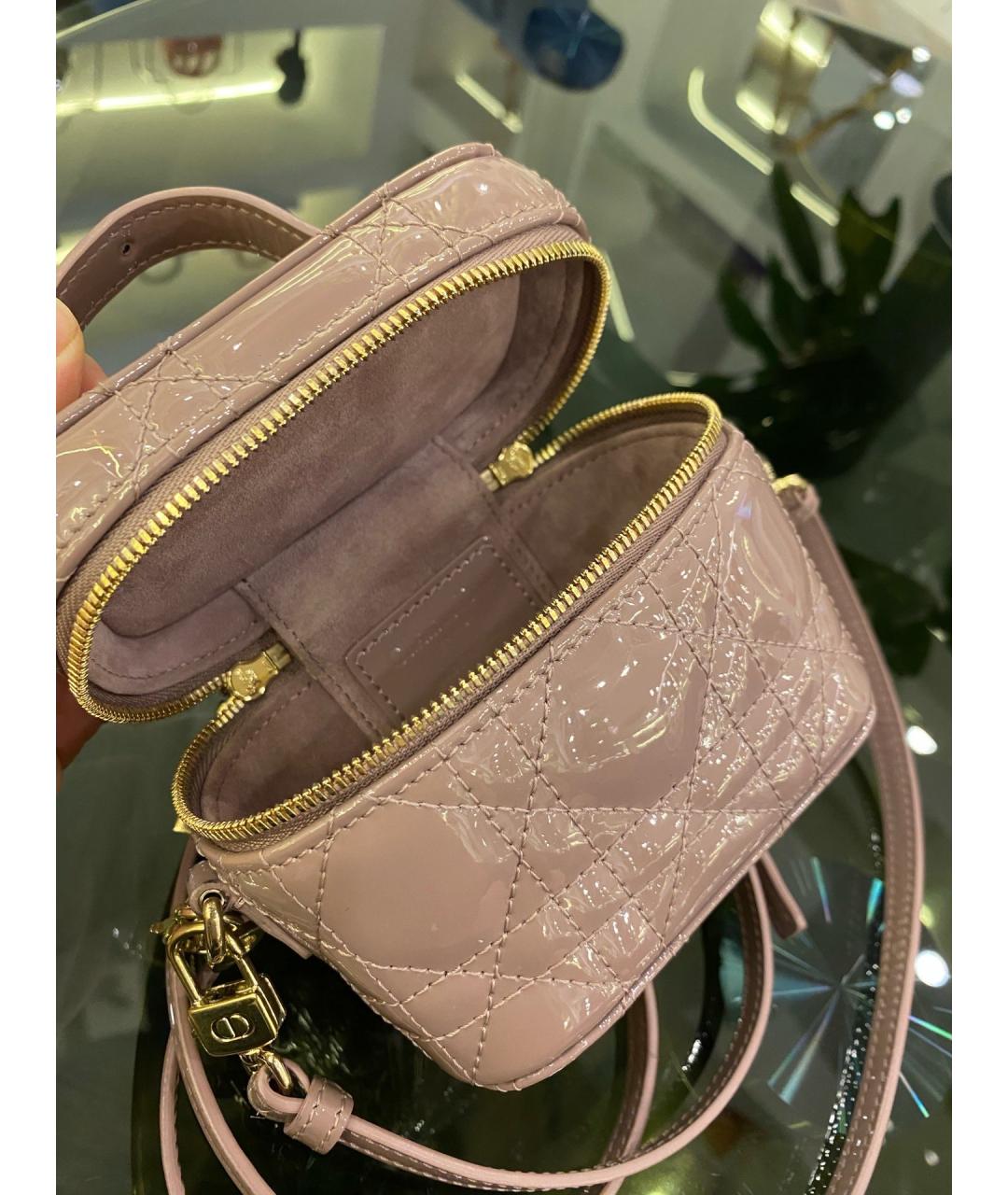 CHRISTIAN DIOR Сумка через плечо из лакированной кожи, фото 4