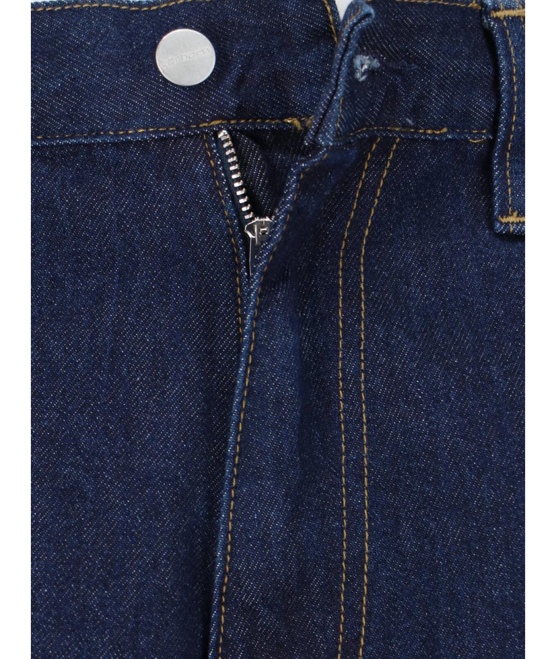 CARHARTT WIP Синие хлопковые прямые джинсы, фото 4