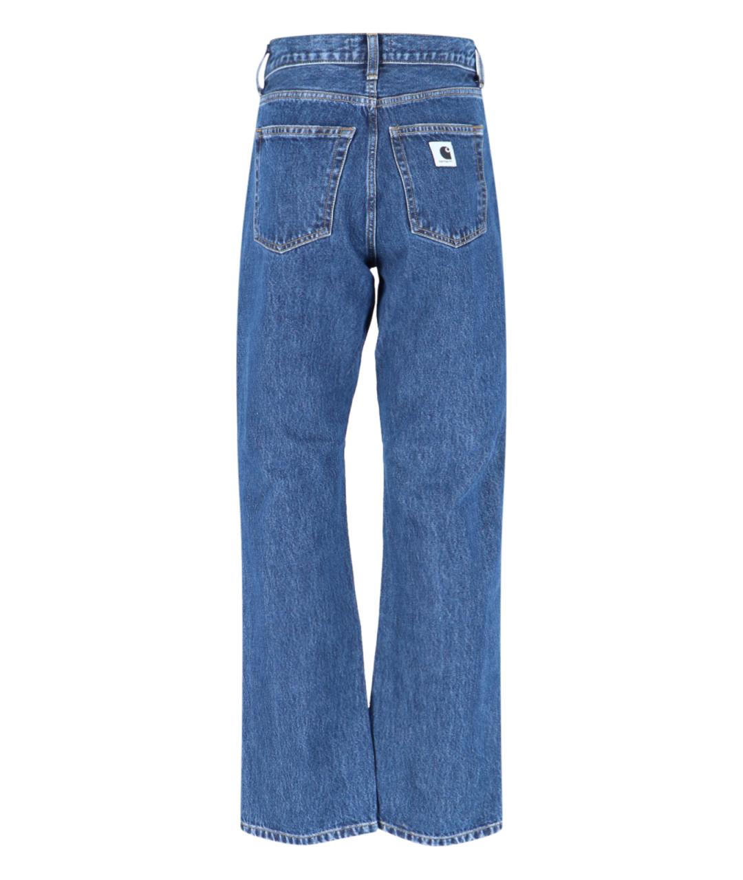 CARHARTT WIP Синие хлопковые прямые джинсы, фото 2