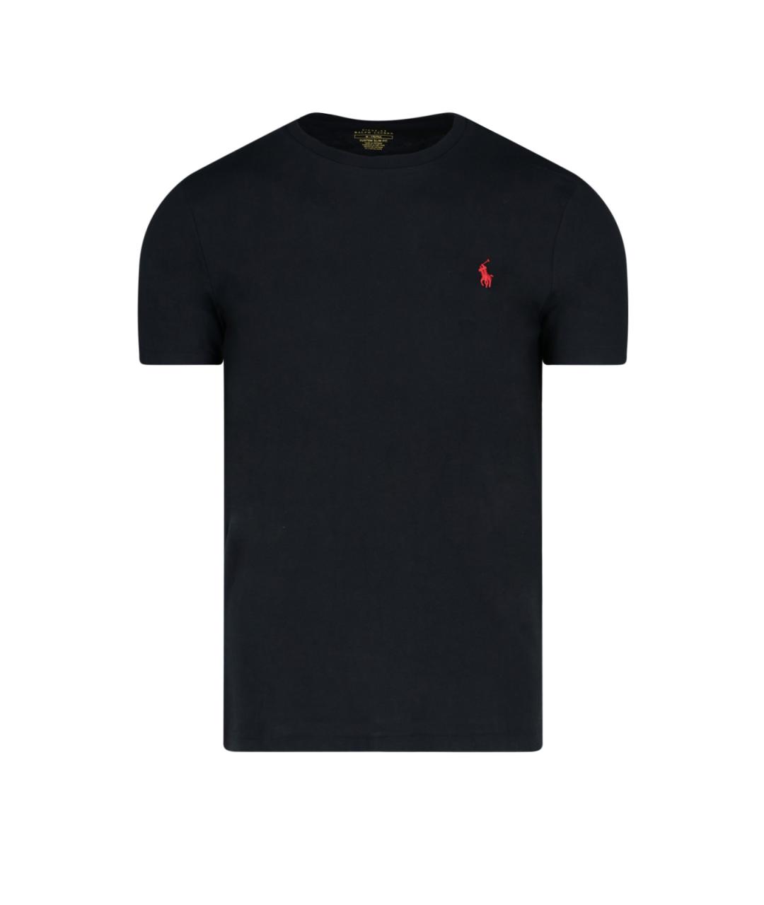 POLO RALPH LAUREN Черная хлопковая футболка, фото 1