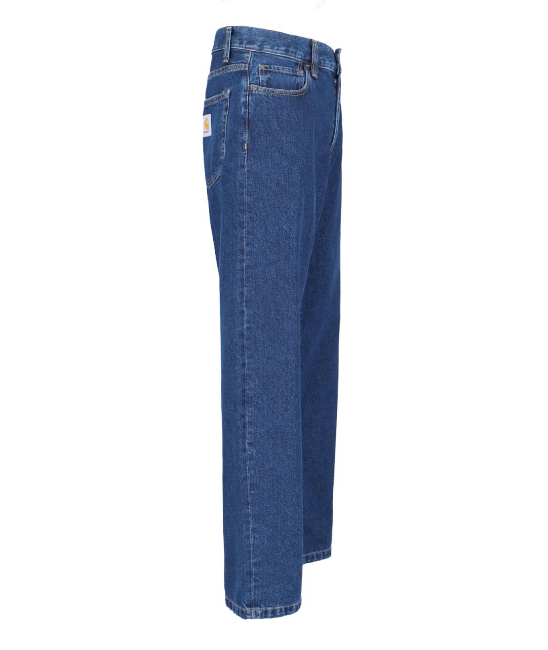 CARHARTT WIP Синие хлопковые прямые джинсы, фото 3