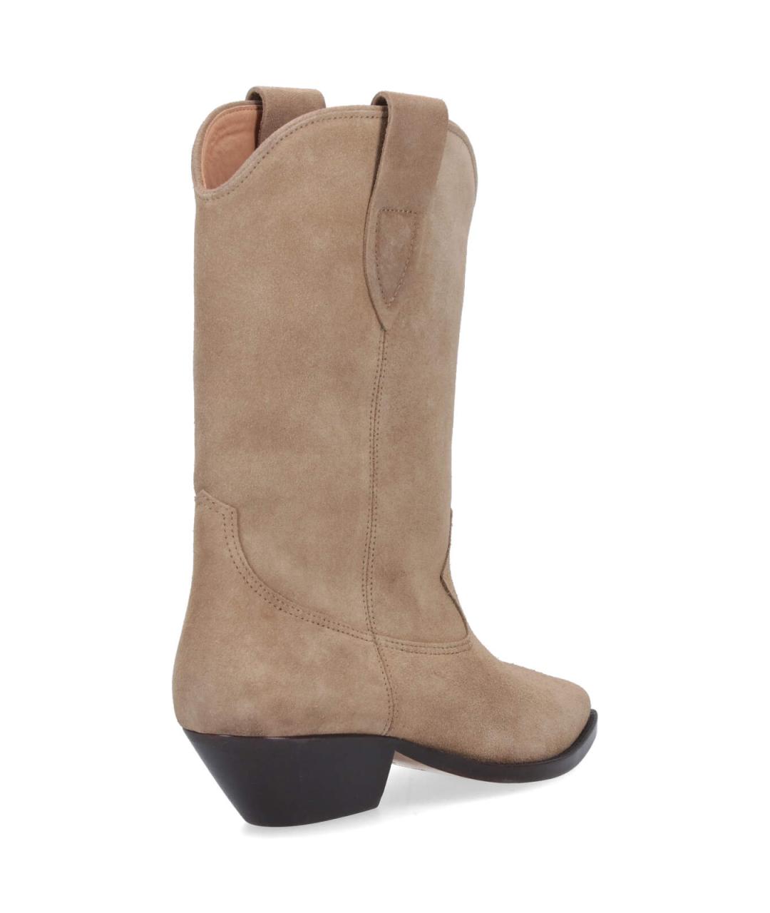 ISABEL MARANT Бежевые кожаные сапоги, фото 4