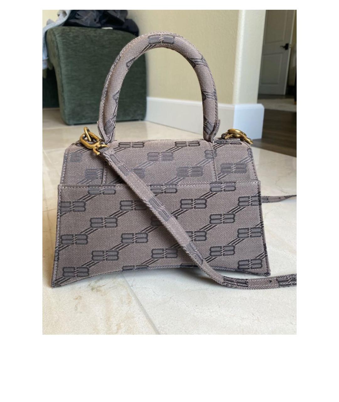 BALENCIAGA Коричневая сумка с короткими ручками, фото 3
