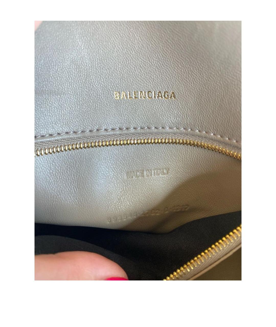 BALENCIAGA Коричневая сумка с короткими ручками, фото 7