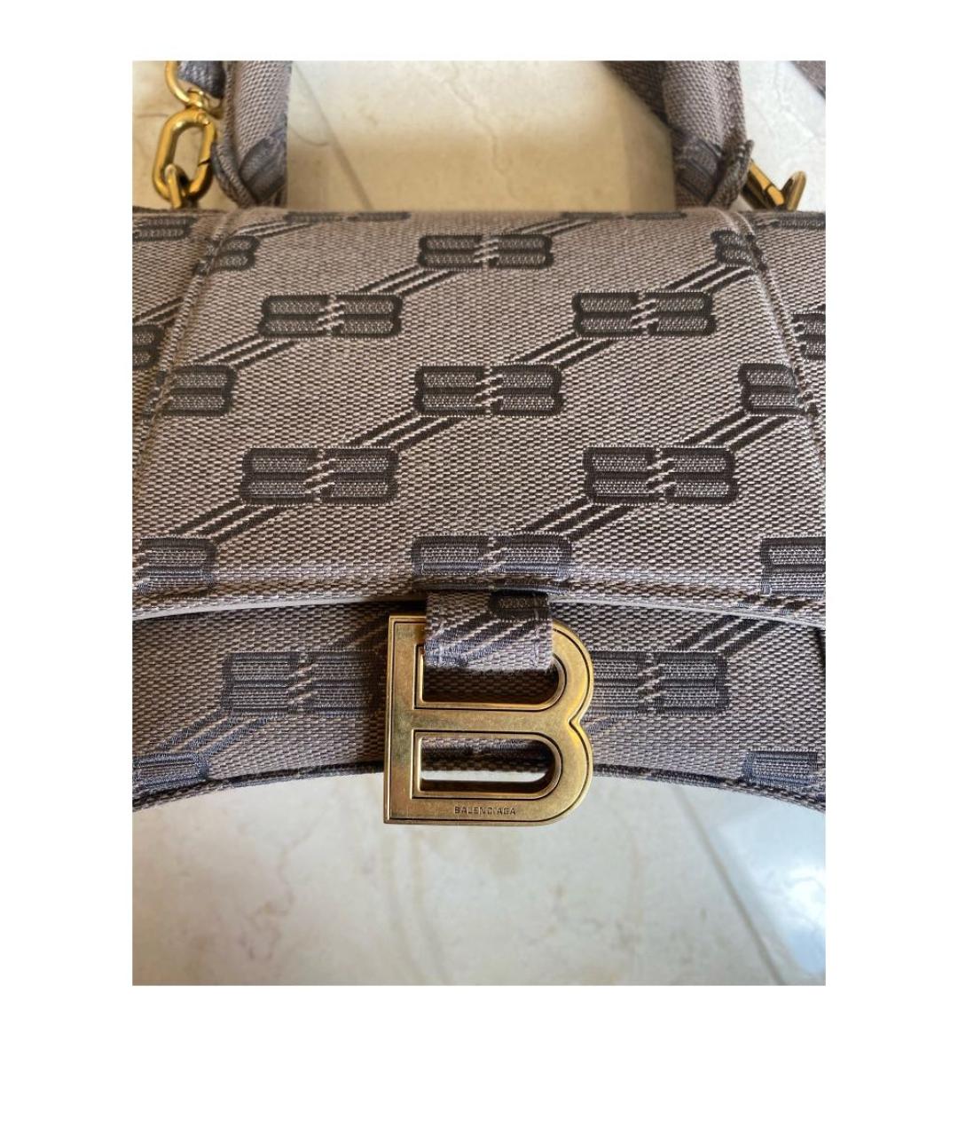BALENCIAGA Коричневая сумка с короткими ручками, фото 2