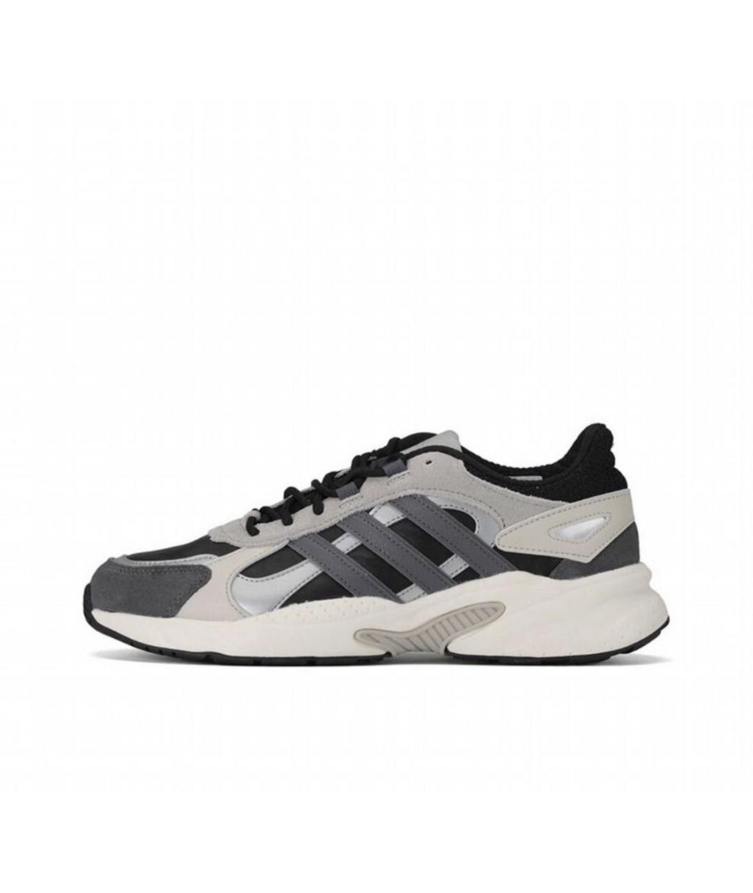 ADIDAS Антрацитовые замшевые низкие кроссовки / кеды, фото 4
