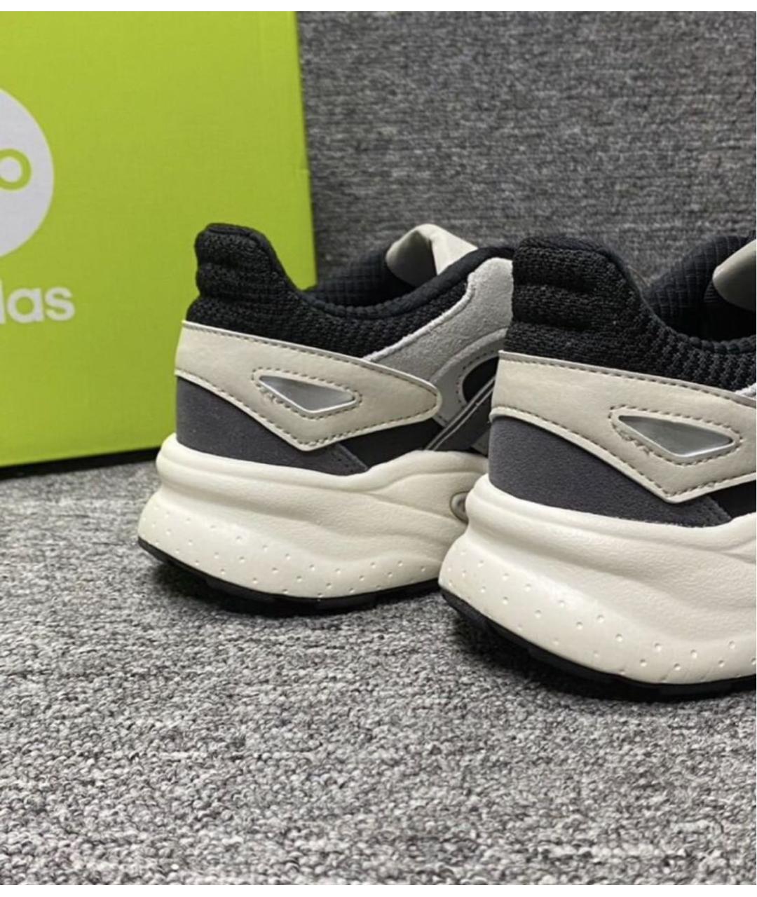 ADIDAS Антрацитовые замшевые низкие кроссовки / кеды, фото 8