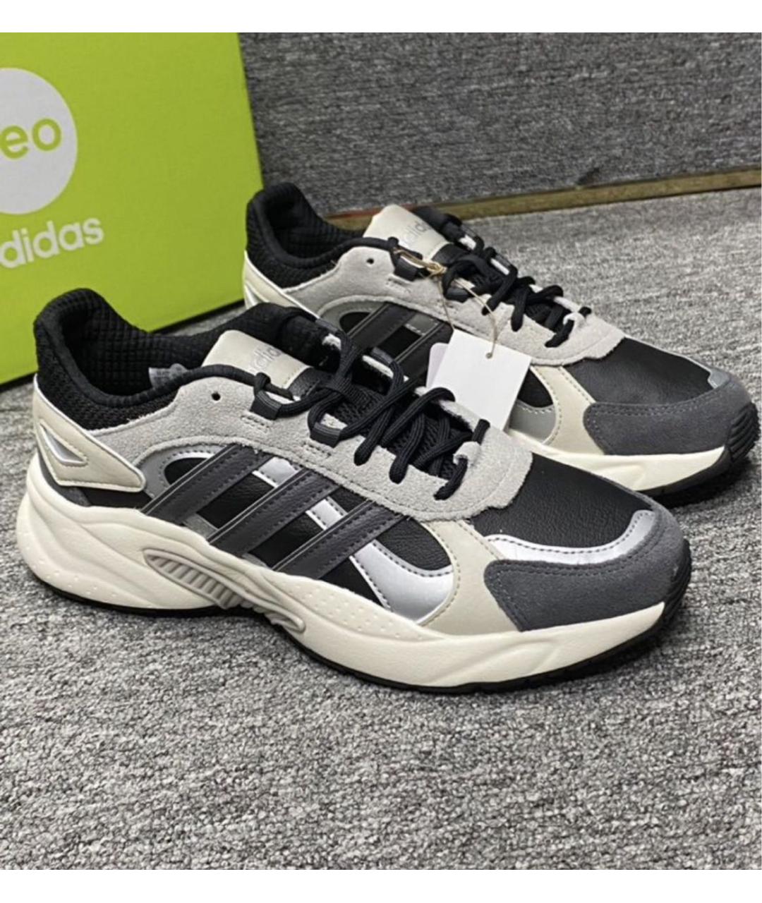 ADIDAS Антрацитовые замшевые низкие кроссовки / кеды, фото 5