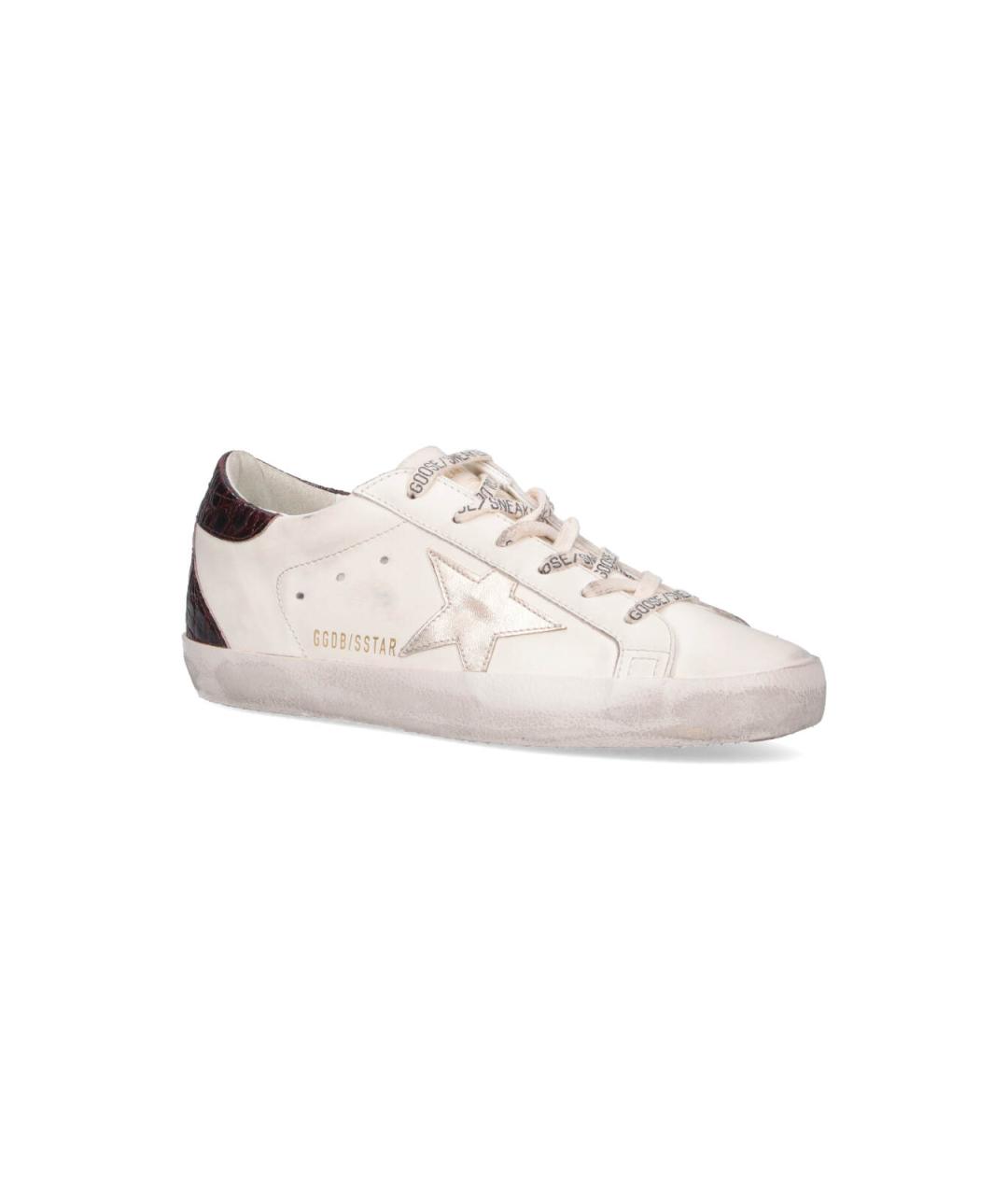 GOLDEN GOOSE DELUXE BRAND Белые кожаные кеды, фото 2