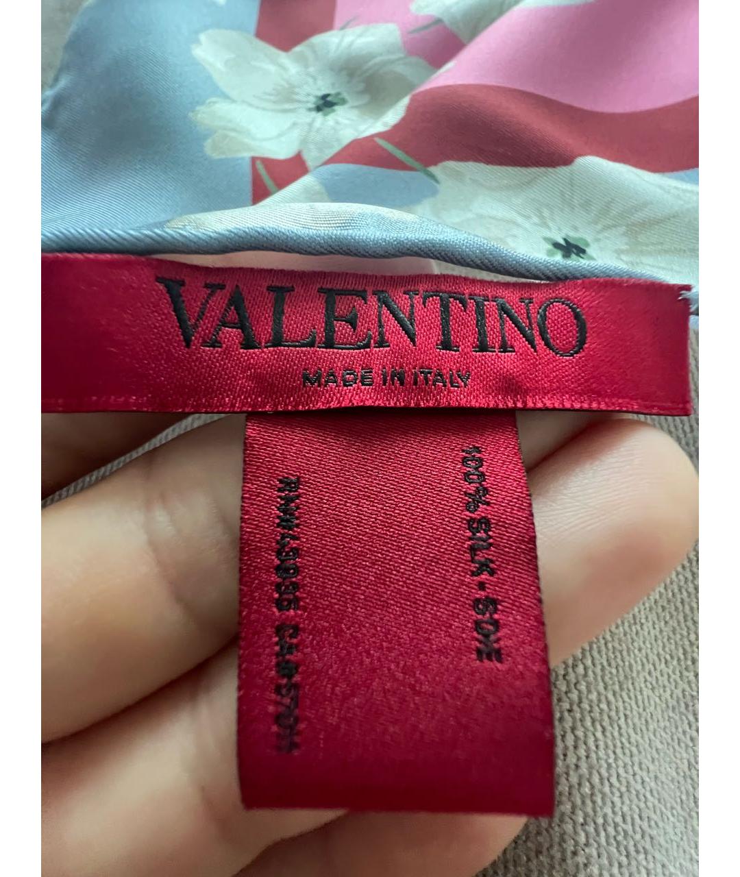 VALENTINO Мульти шелковый платок, фото 3