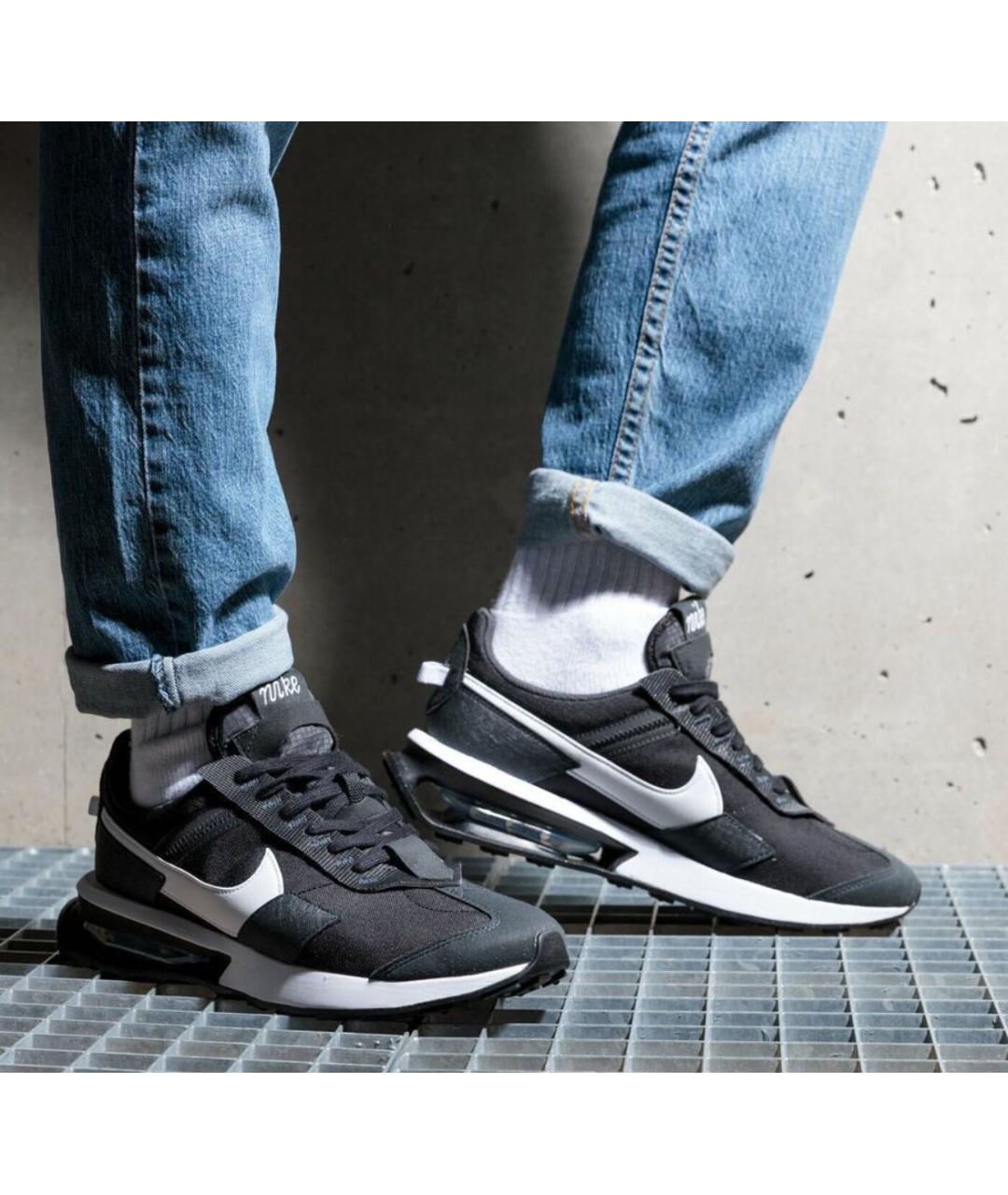 NIKE Черные текстильные низкие кроссовки / кеды, фото 8