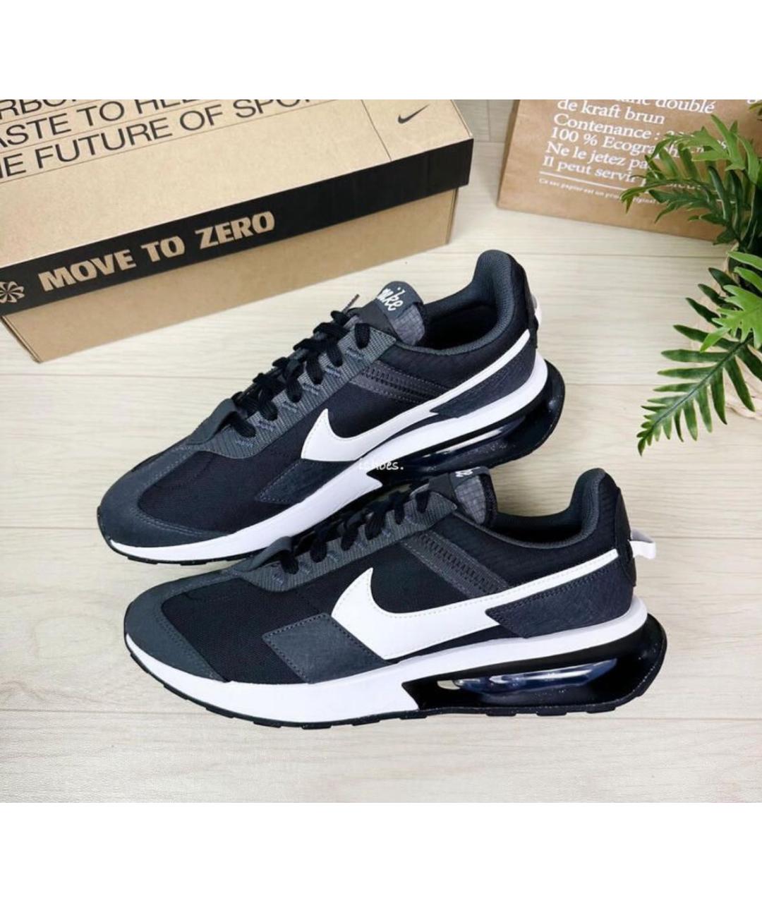 NIKE Черные текстильные низкие кроссовки / кеды, фото 6
