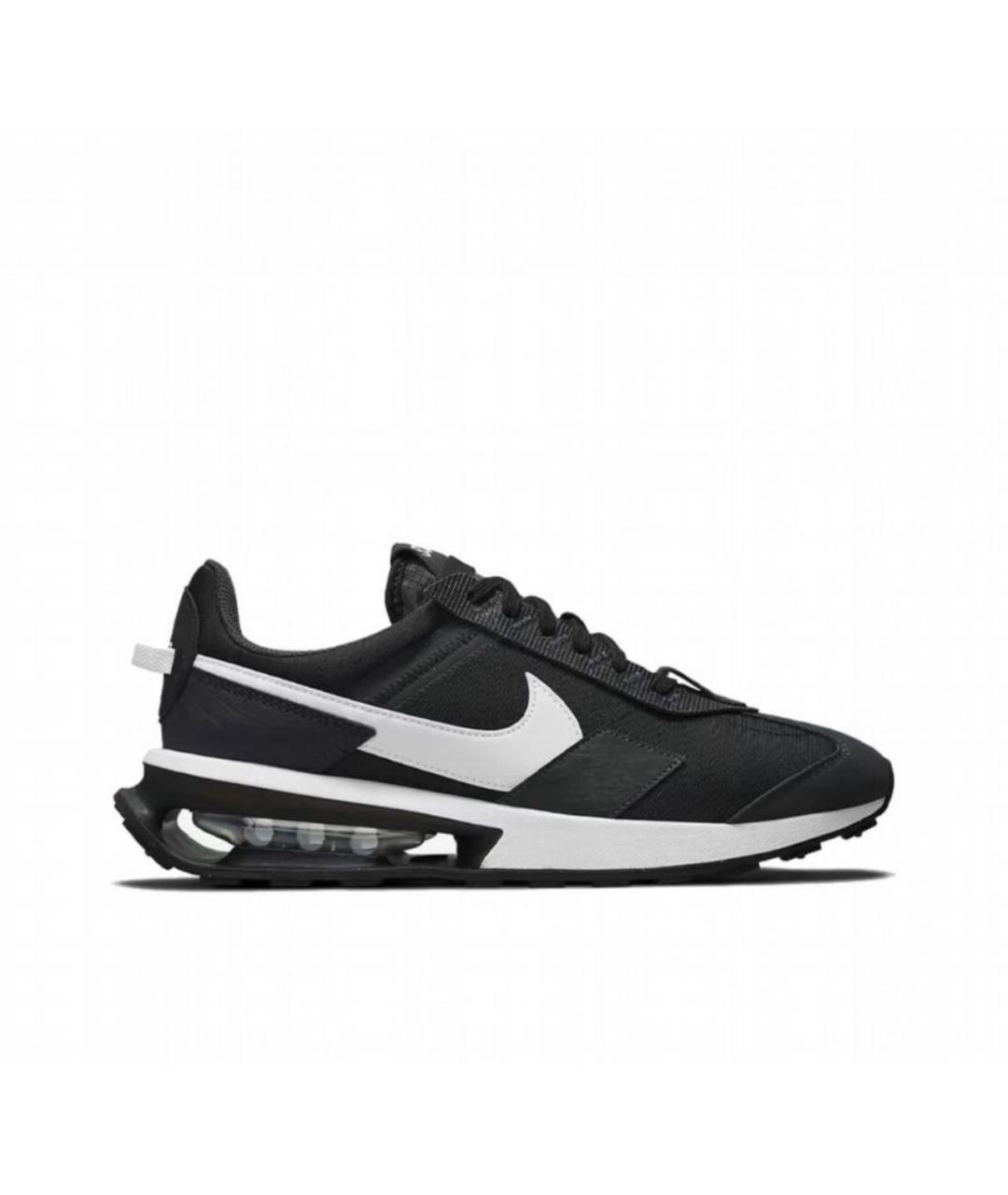 NIKE Черные текстильные низкие кроссовки / кеды, фото 1