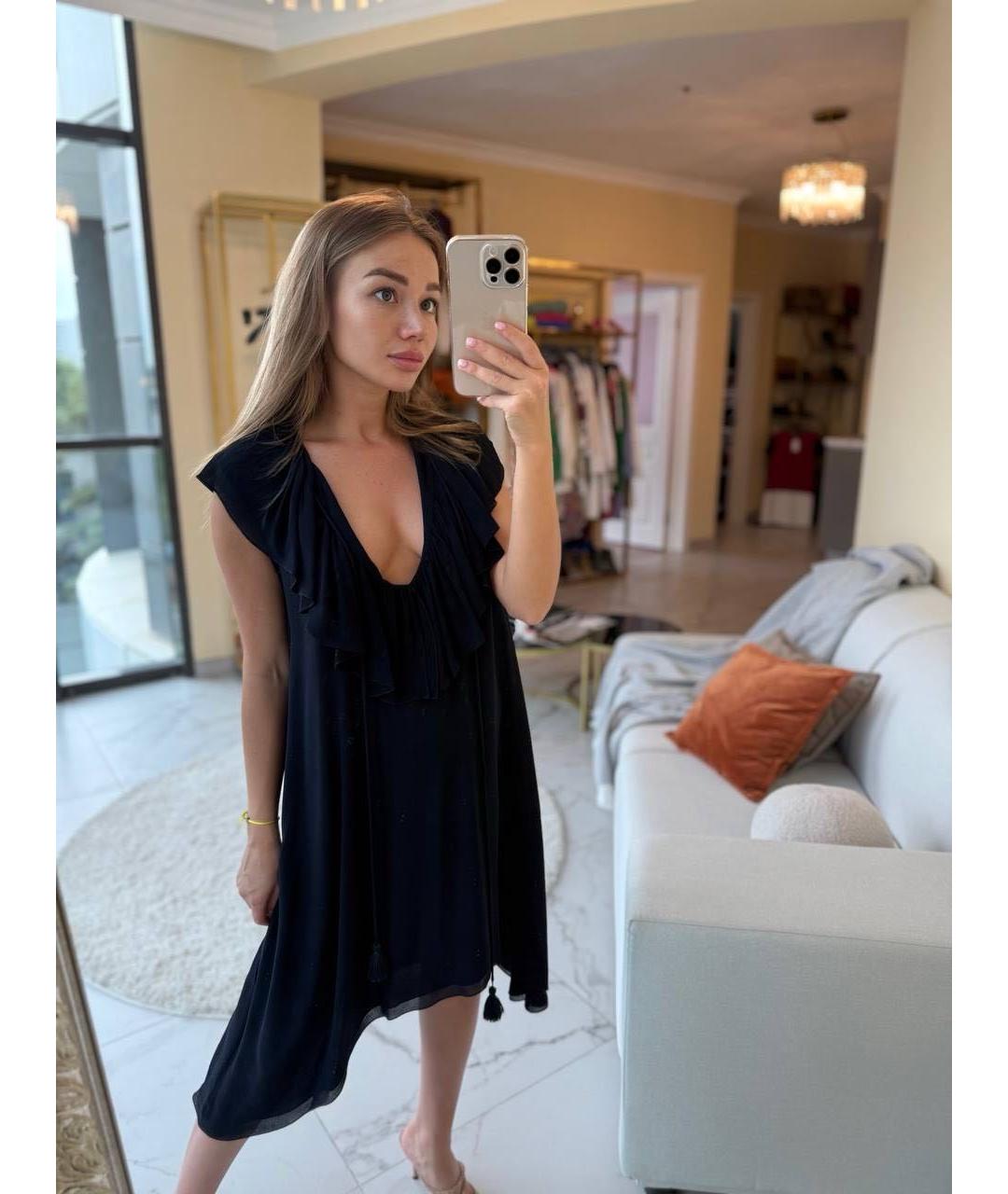 CHLOE Черное коктейльное платье, фото 9