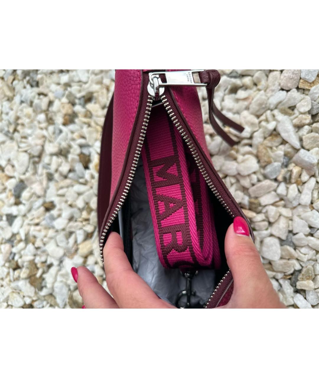 MARC JACOBS Фуксия кожаная сумка через плечо, фото 4