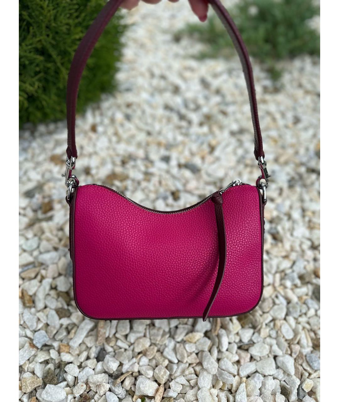 MARC JACOBS Фуксия кожаная сумка через плечо, фото 3