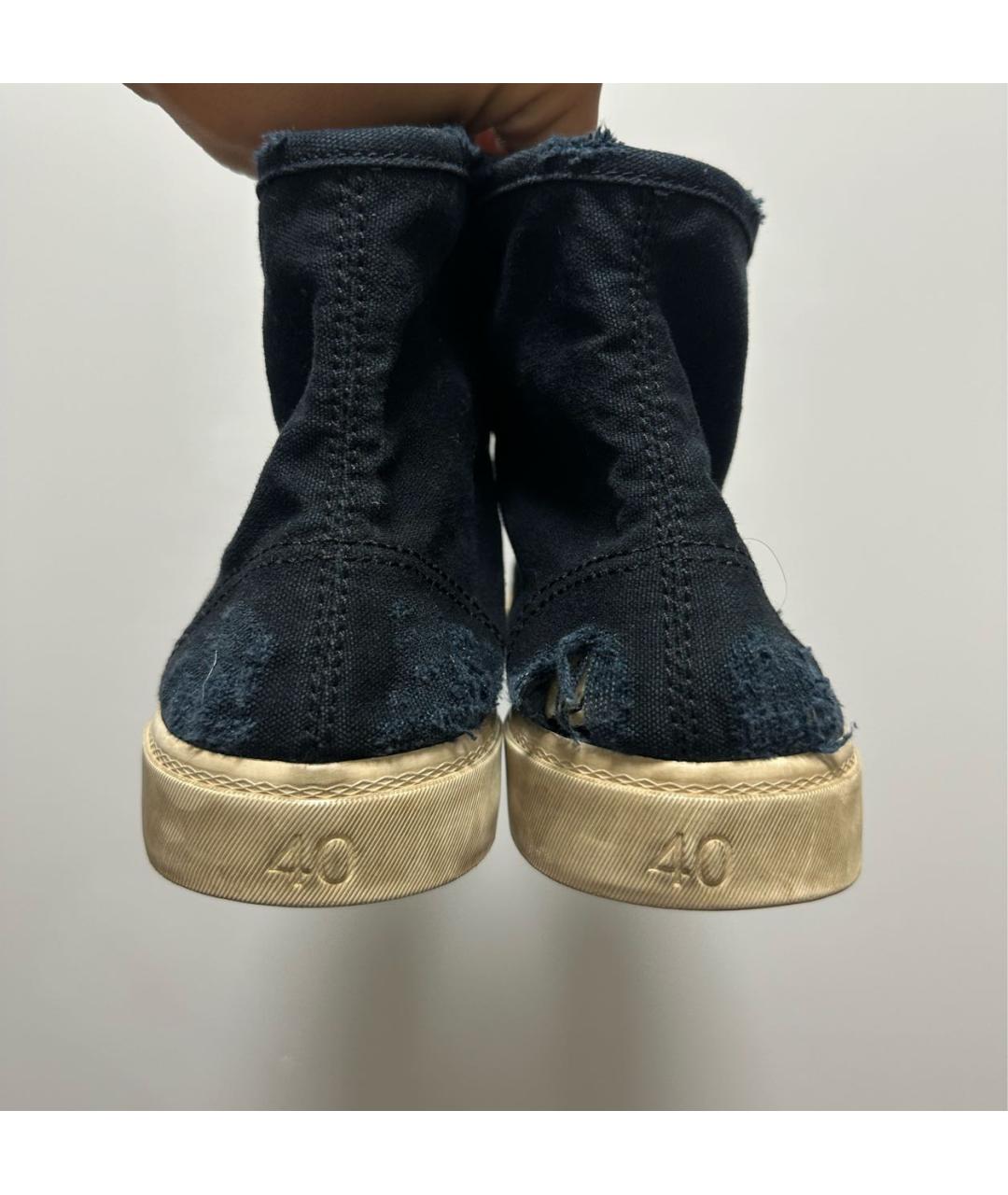 BALENCIAGA Черные текстильные кеды, фото 4