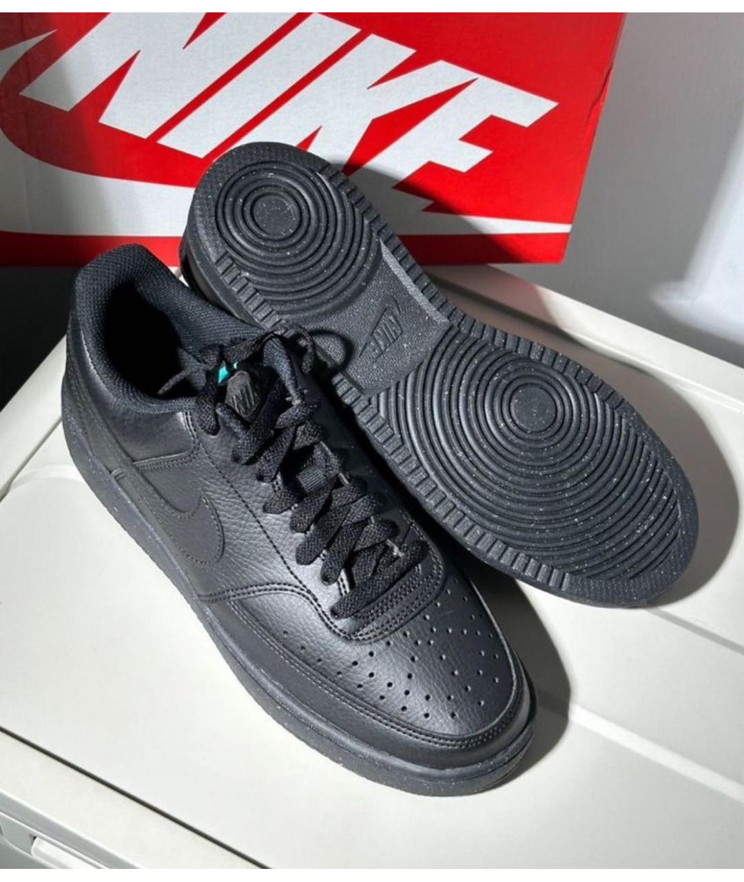 NIKE Черные низкие кроссовки / кеды, фото 5