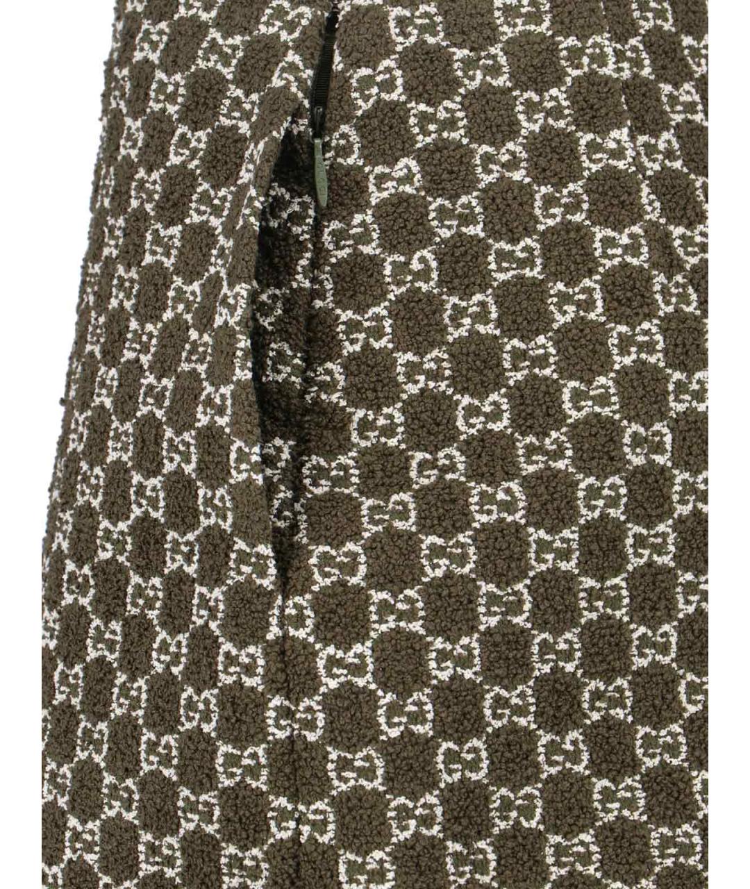 GUCCI Зеленая юбка мини, фото 5