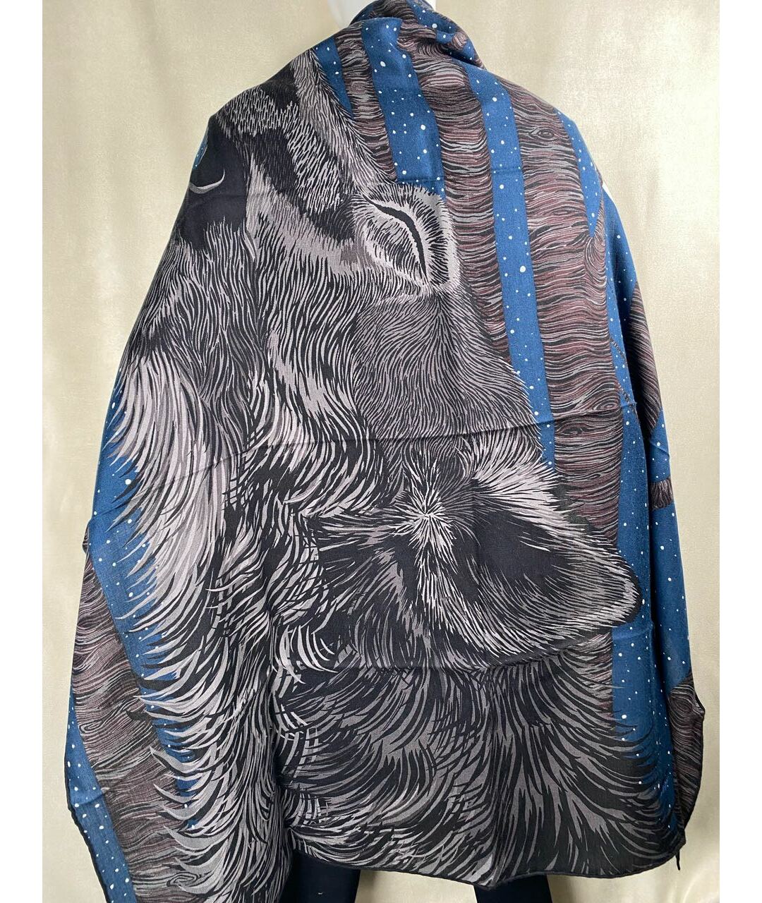 HERMES Синий платок, фото 6