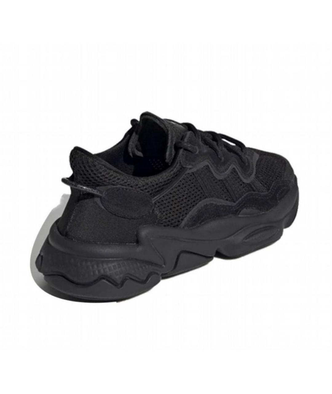 ADIDAS Черные текстильные низкие кроссовки / кеды, фото 4