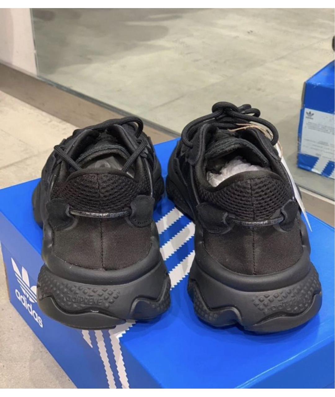 ADIDAS Черные текстильные низкие кроссовки / кеды, фото 6