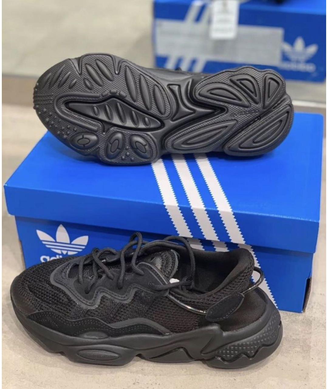 ADIDAS Черные текстильные низкие кроссовки / кеды, фото 5