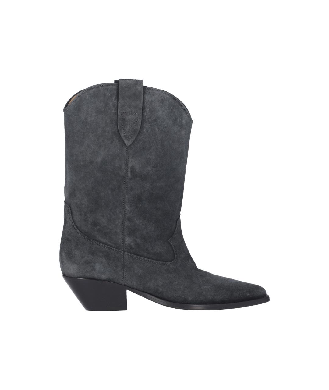 ISABEL MARANT Серые кожаные сапоги, фото 1