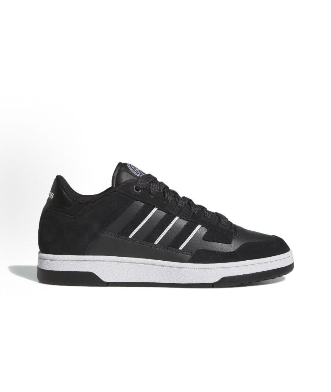 ADIDAS Черные кожаные низкие кроссовки / кеды, фото 7