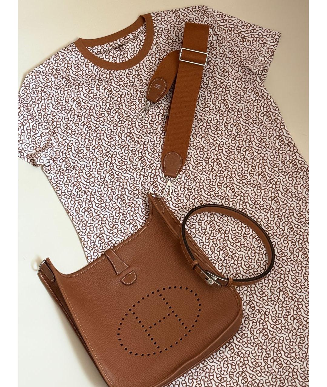 HERMES Коричневая кожаная сумка через плечо, фото 4