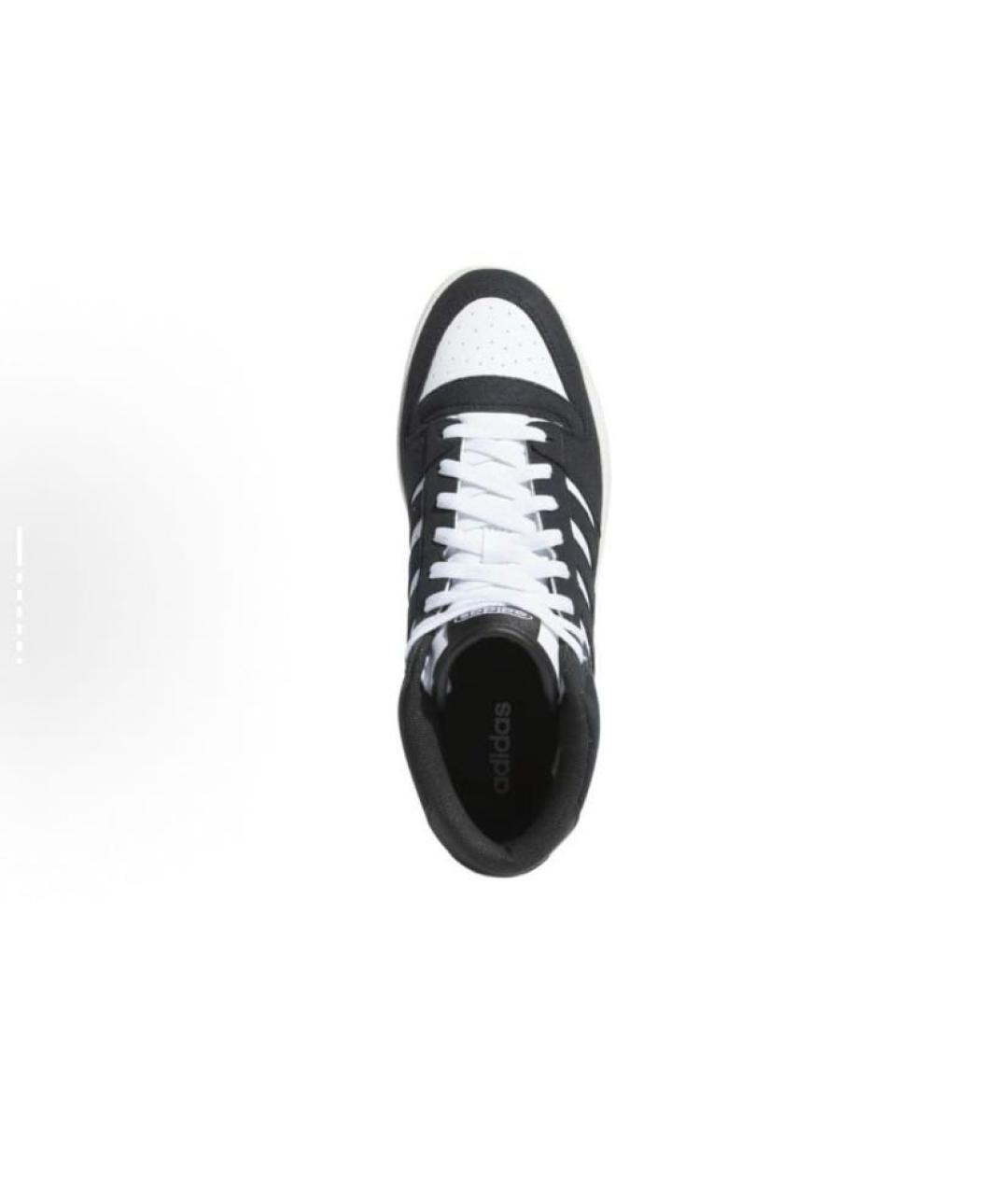 ADIDAS Черные кожаные высокие кроссовки / кеды, фото 6