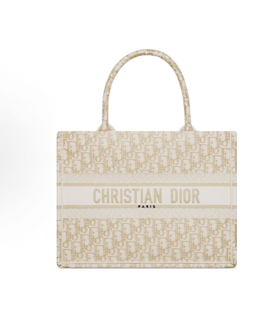 CHRISTIAN DIOR Бежевая сумка тоут, фото 5