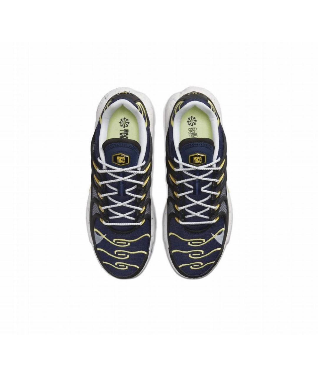 NIKE Темно-синие текстильные низкие кроссовки / кеды, фото 3