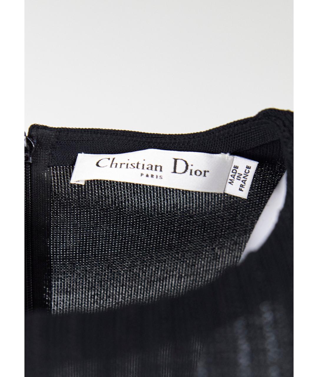 CHRISTIAN DIOR Черная вискозная блузы, фото 3