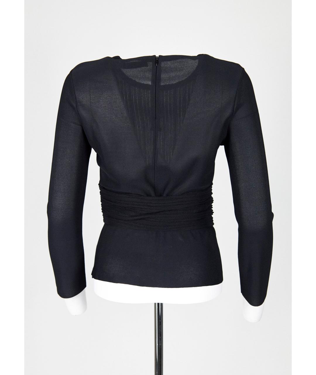 CHRISTIAN DIOR Черная вискозная блузы, фото 2