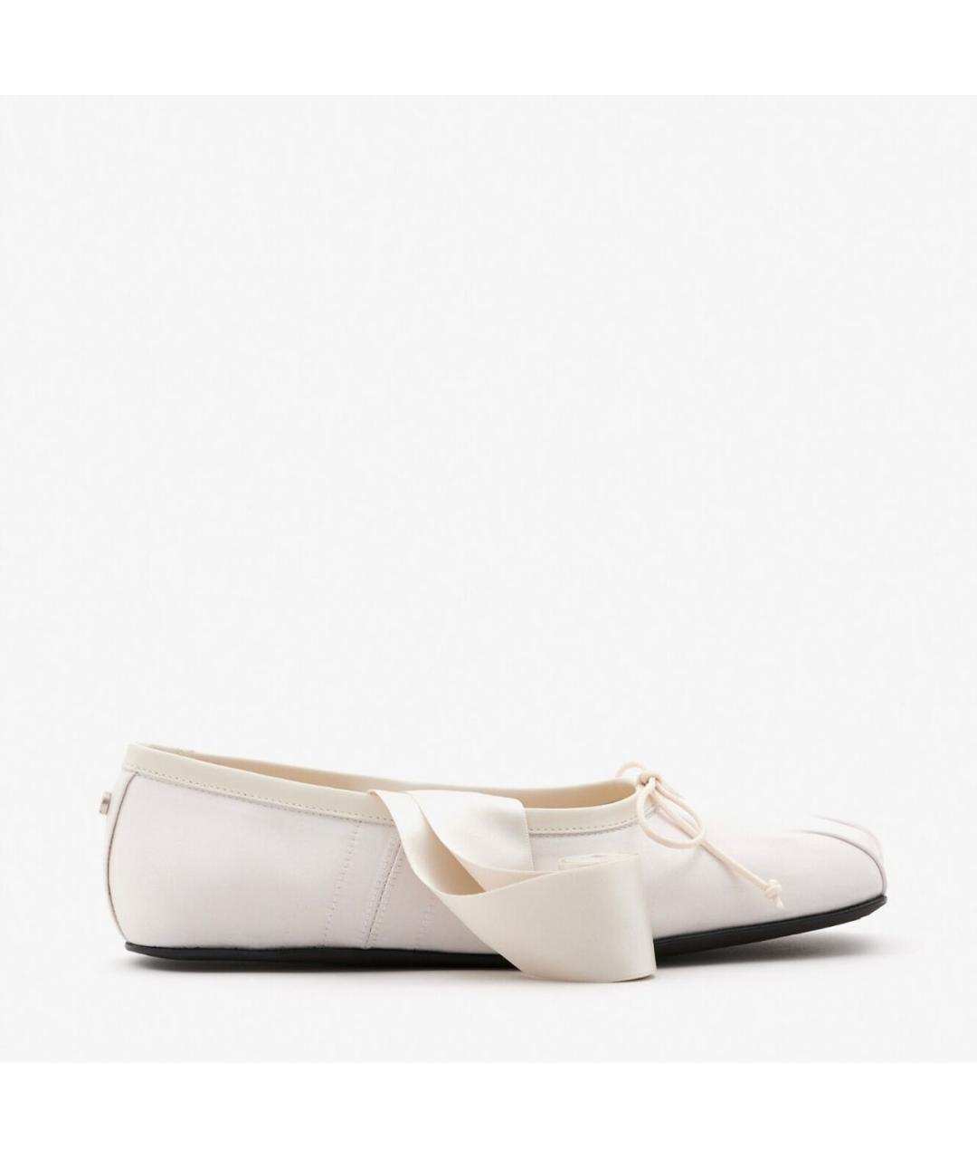 ANN DEMEULEMEESTER Бежевые текстильные балетки, фото 9