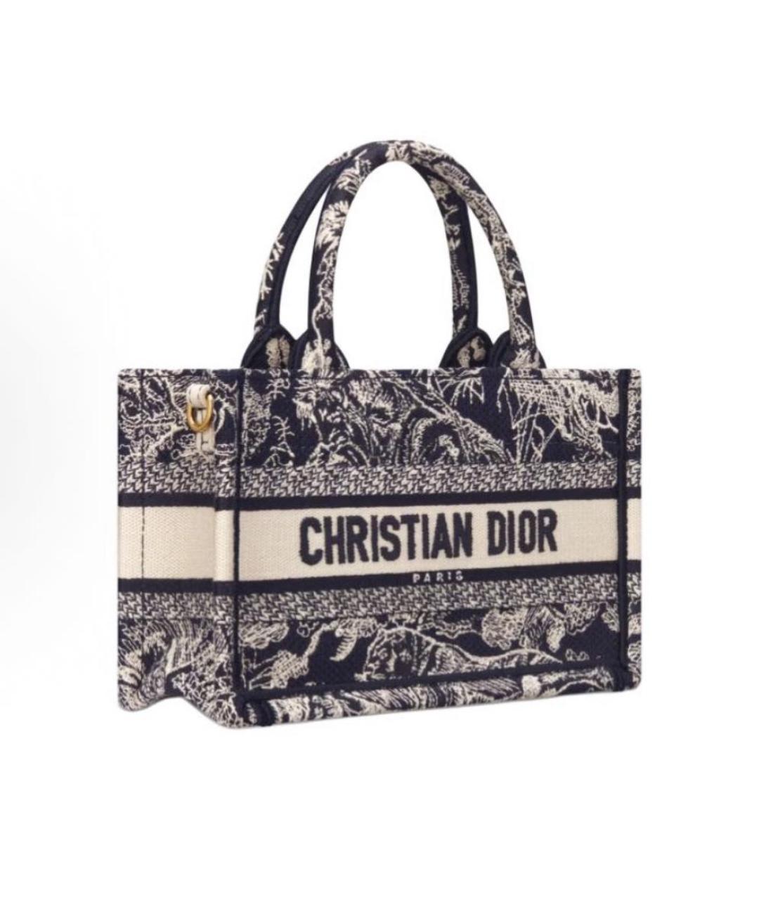 CHRISTIAN DIOR Темно-синяя сумка тоут, фото 2