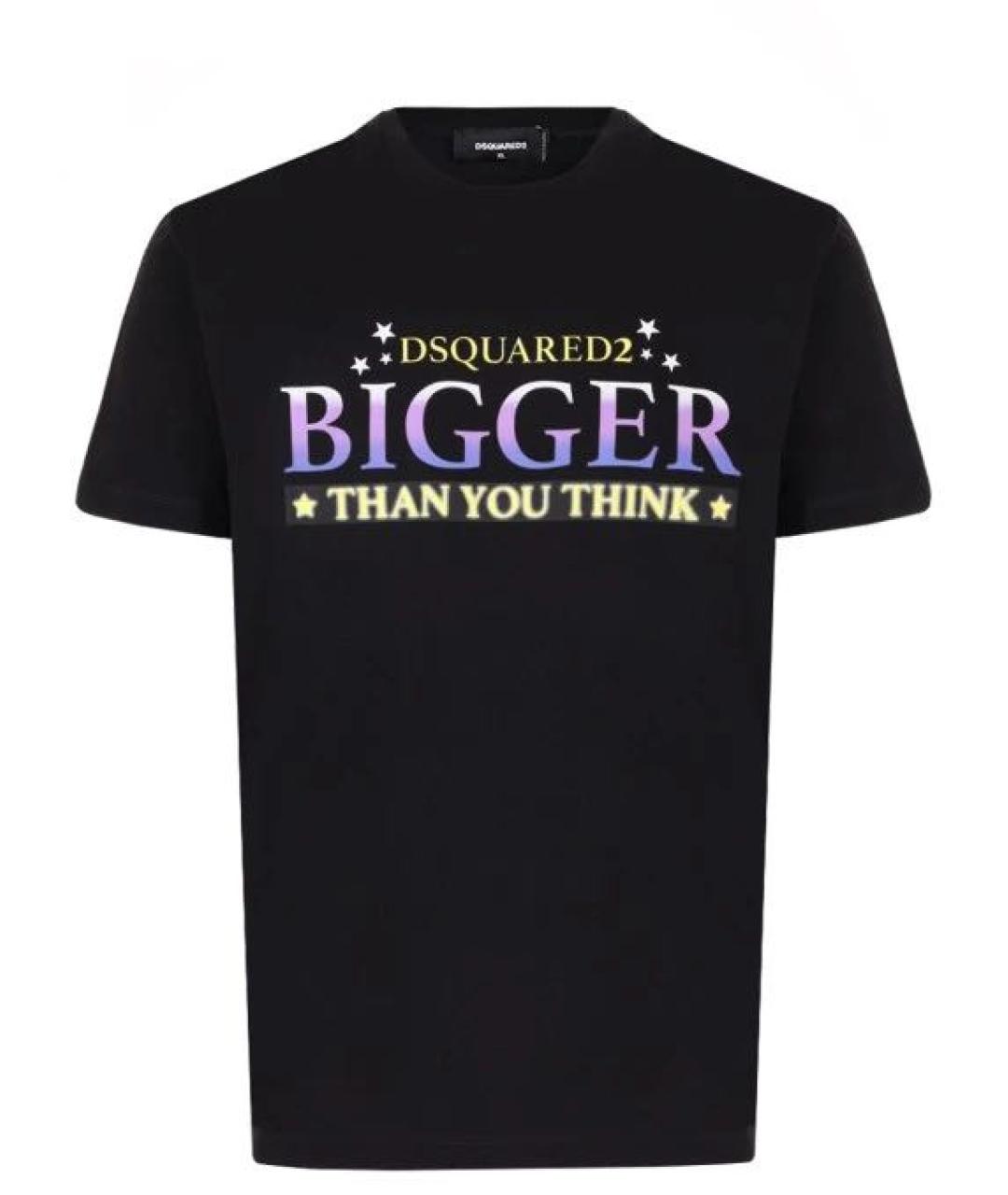 DSQUARED2 Черная хлопковая футболка, фото 1