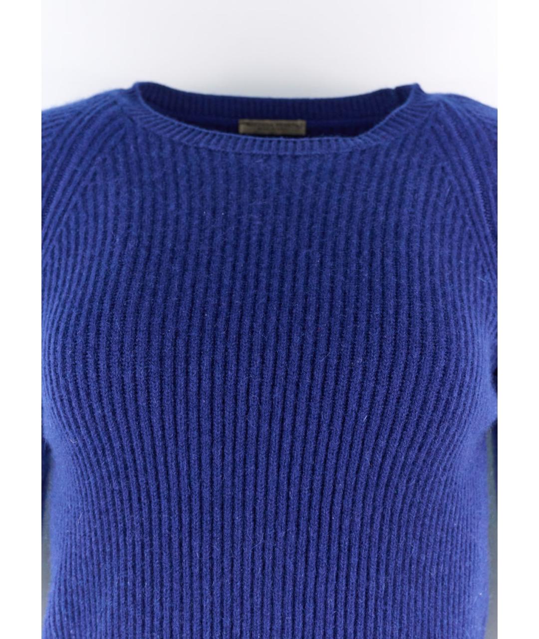 BOTTEGA VENETA Синий кашемировый джемпер / свитер, фото 4