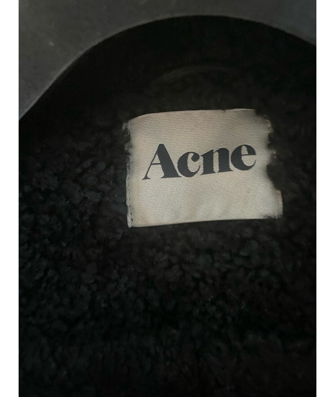ACNE STUDIOS Черная меховая дубленка, фото 5