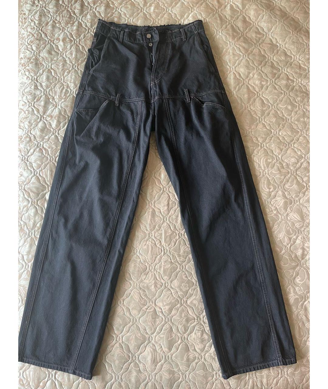 JACQUEMUS Черные хлопковые прямые джинсы, фото 9